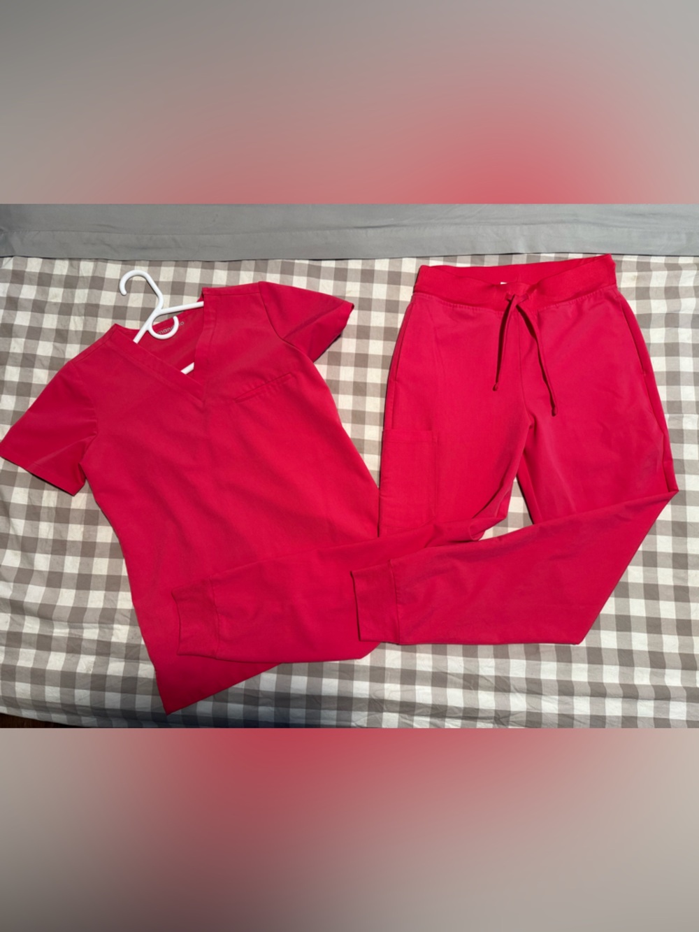 Bright pink mandala scrubs- XS